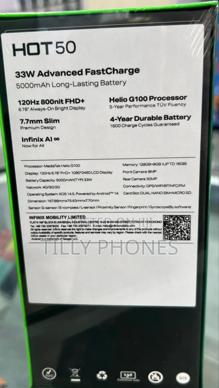 New Infinix Hot 50 128 GB Green