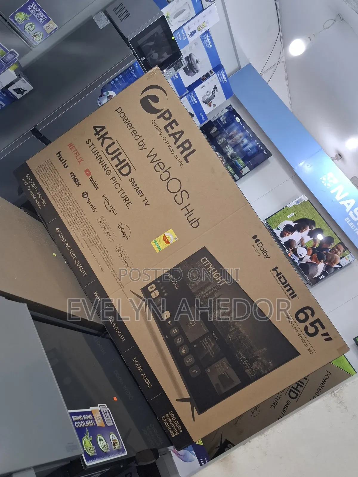Fresh in Box Pearl 65 Inches Smart Uhd Available