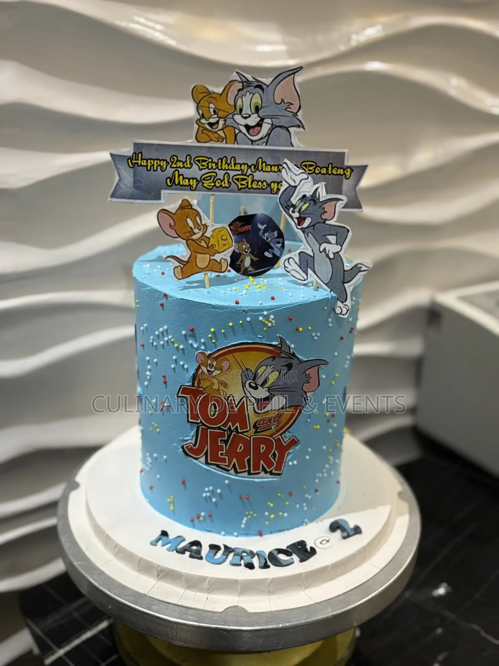 Tom and Jerry Theme Cake