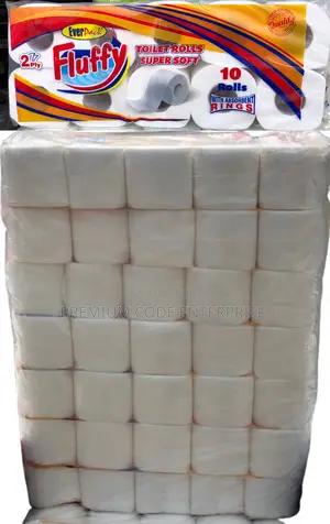 Fluffy Toilet Roll Bag, 70 Pieces/Bag – 7 Packs of 10 Rolls