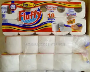 Fluffy Toilet Roll Bag, 70 Pieces/Bag – 7 Packs of 10 Rolls