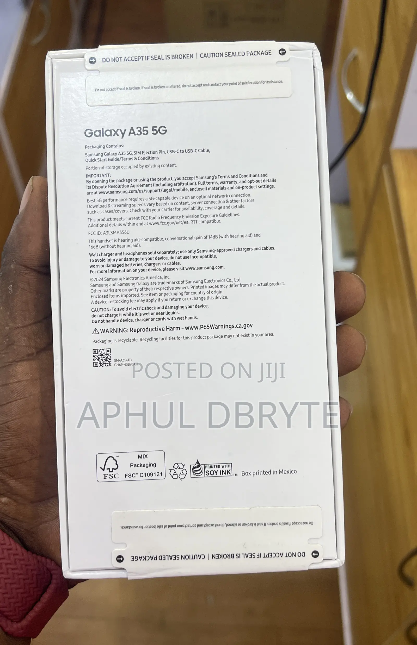 New Samsung Galaxy A35 128 GB Pink