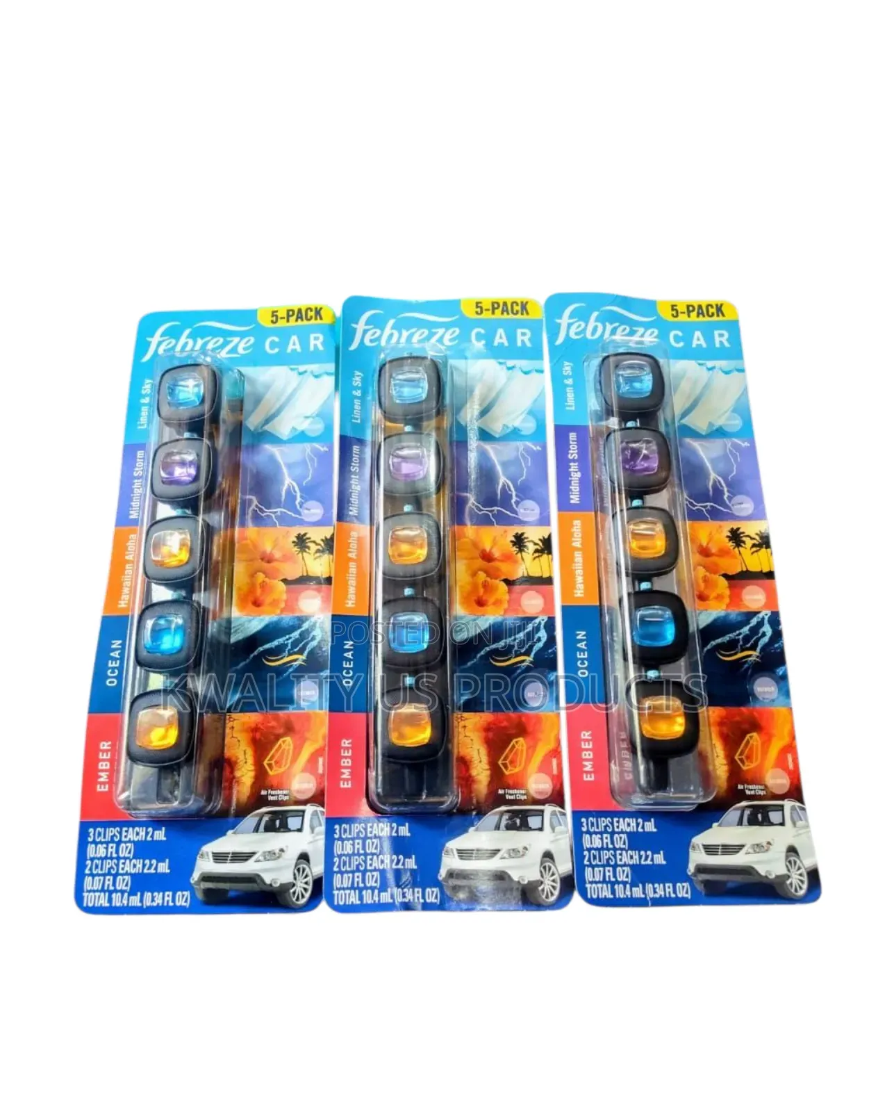 Febreze Car Air Freshner - 5 Pieces