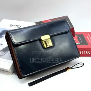 Montblanc Men’S Leather Clutch - Men’S Organizer Wrist Bag