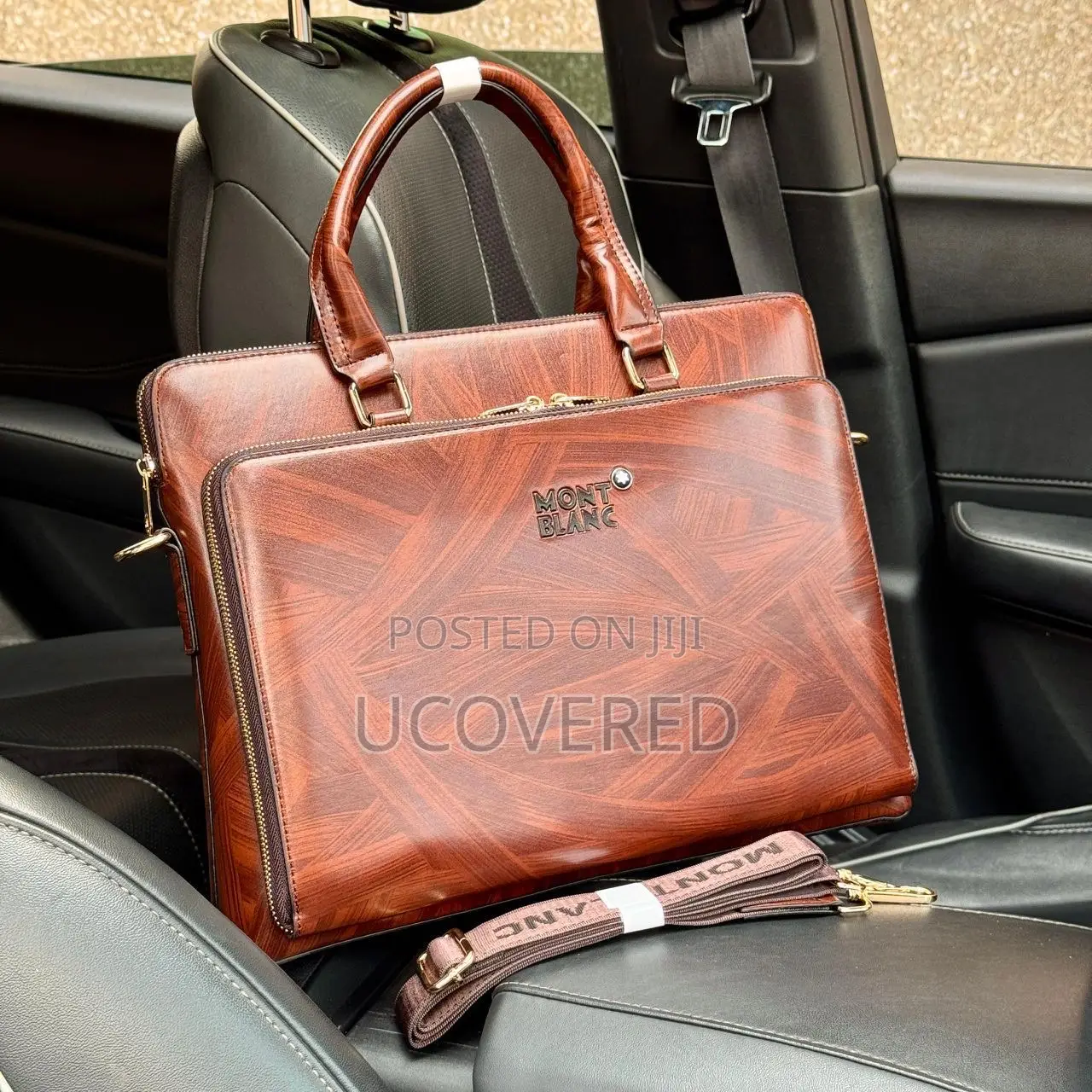 Branded Business Leather Messenger Bag/ Business Travel Bag