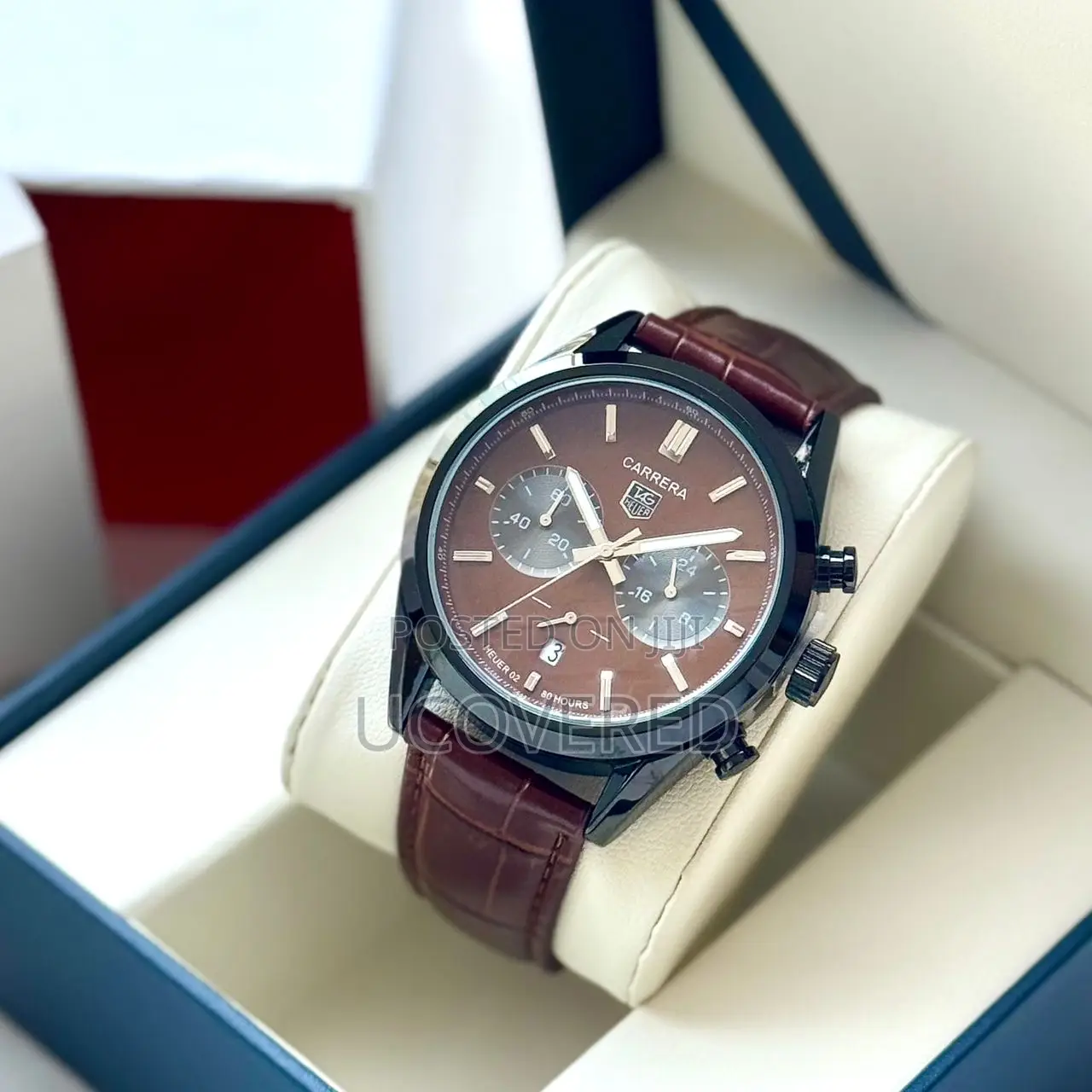 Branded Men’S Casual Chronograph Quartz Wristwatch