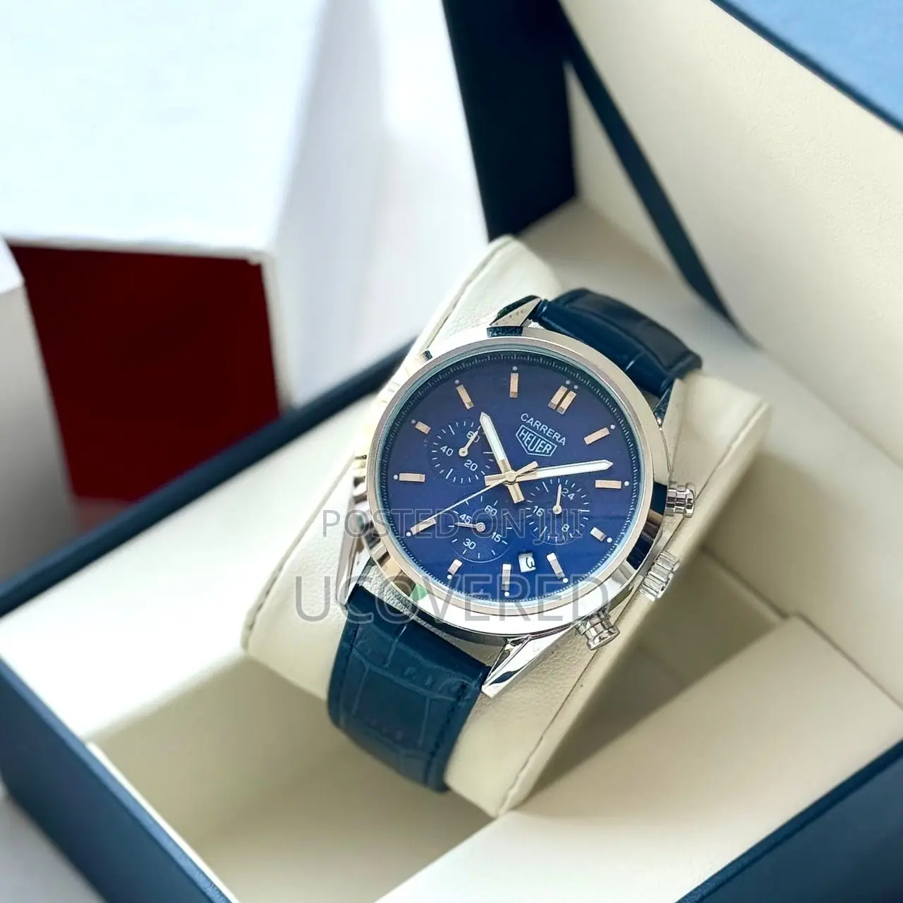 Branded Men’S Casual Chronograph Quartz Wristwatch