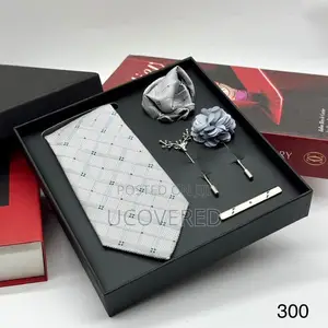 Tie Set Men Mixed Color Necktie Handkerchief Cufflinks
