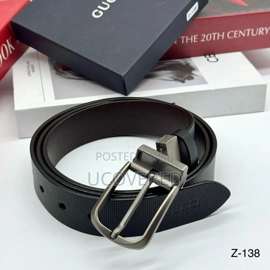 Branded Reversible Belt Genuine Leather Dress Belt