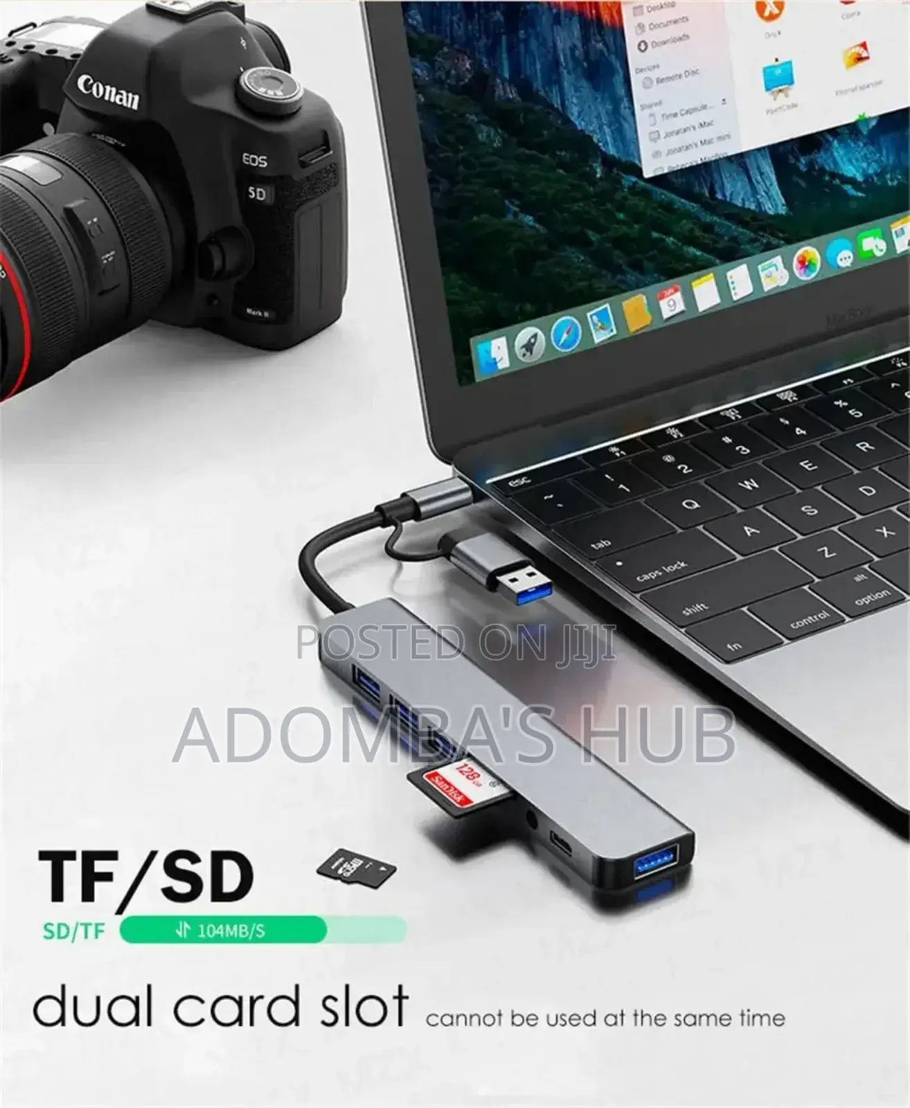 8 in 1 Type C Hub Docking Station
