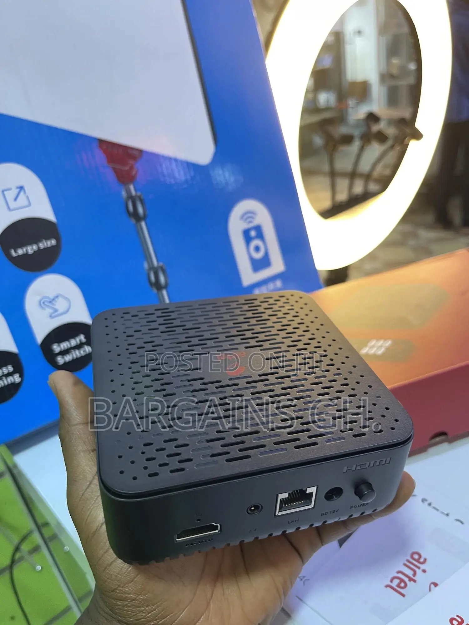 Airtel 4g Universal Router With Android Smart Tv Box (2in1)