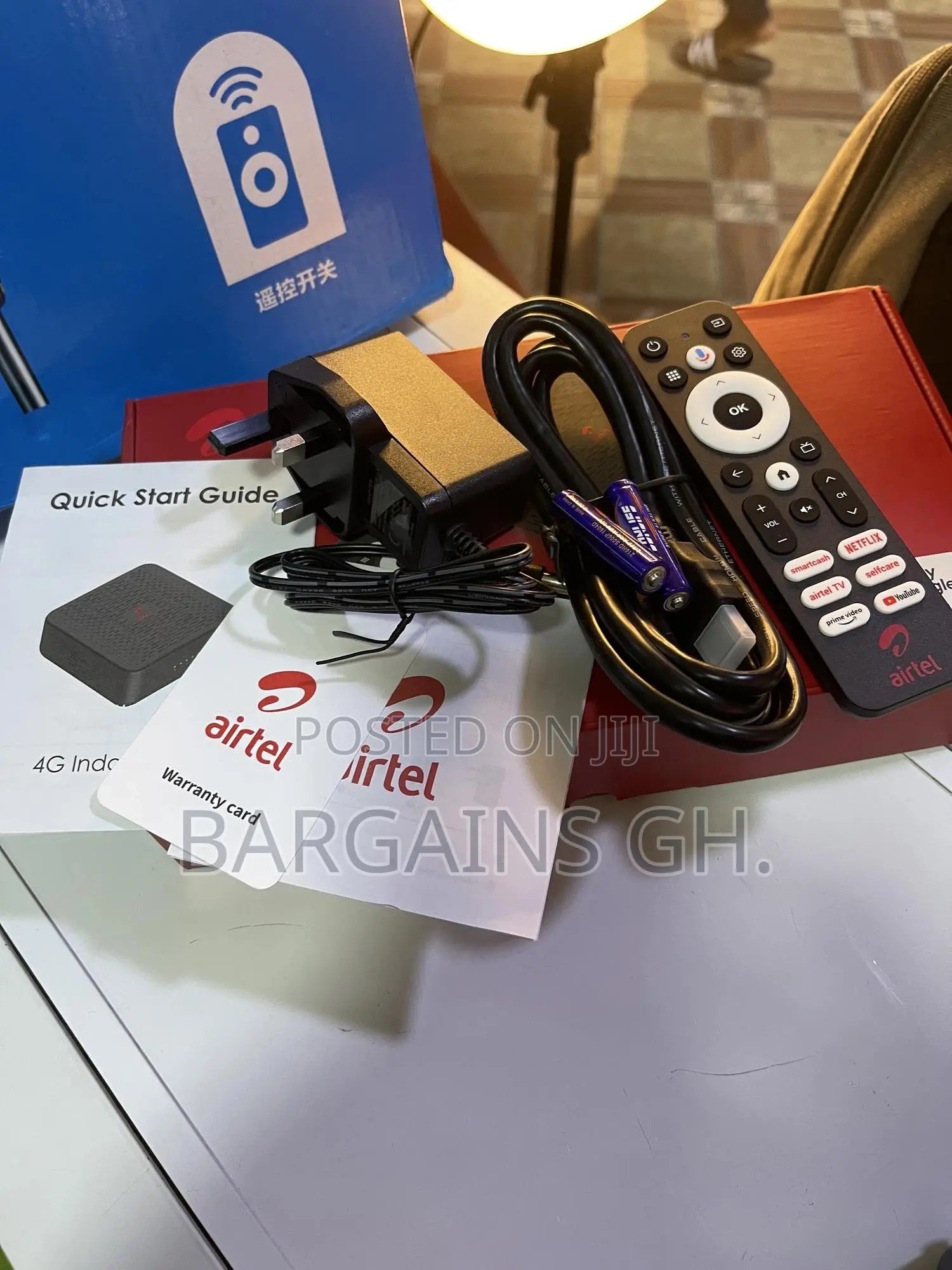 Airtel 4g Universal Router With Android Smart Tv Box (2in1)