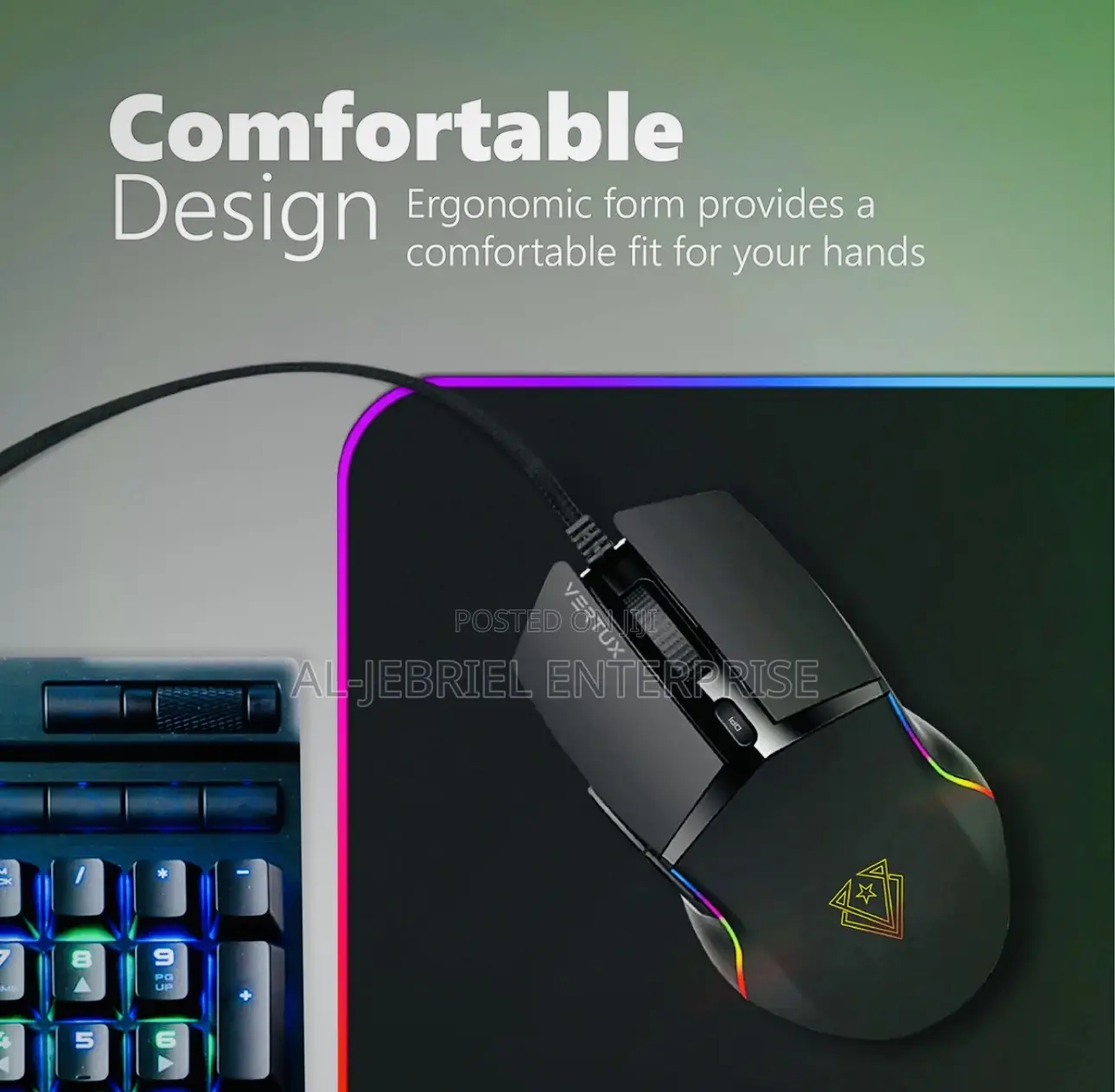 Vertux Argon Wired Optimum Gaming Mouse