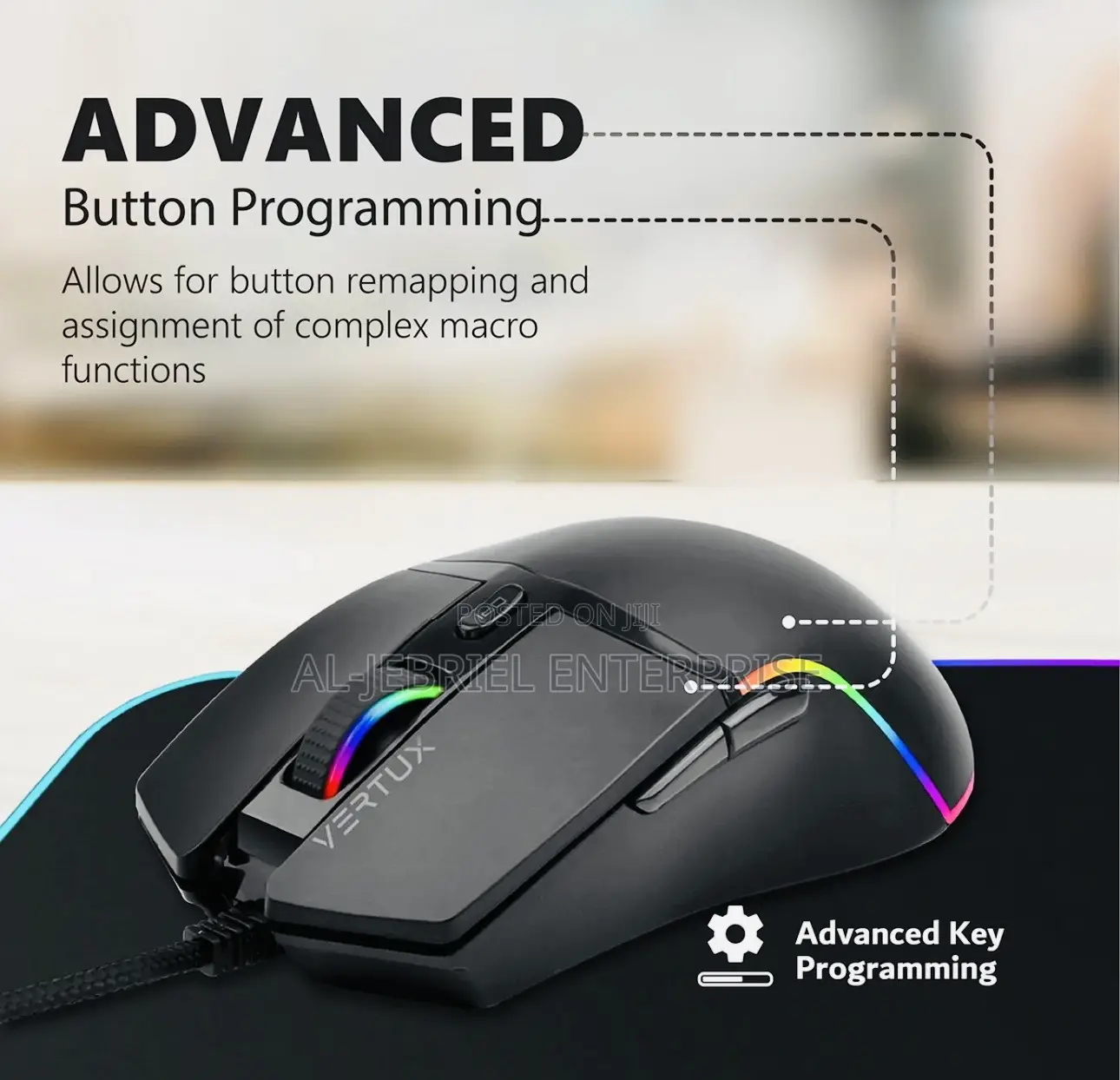 Vertux Argon Wired Optimum Gaming Mouse