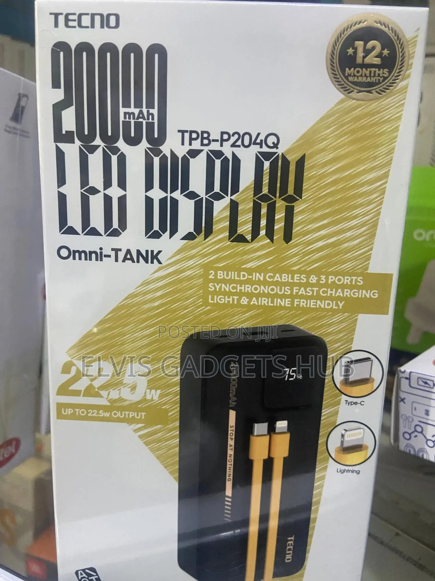 Tecno 20000mah Powerbank