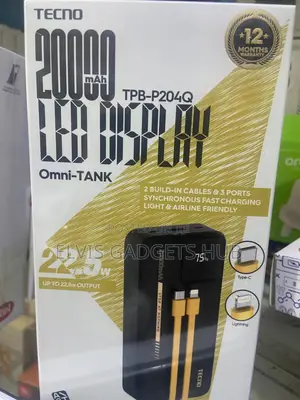Tecno 20000mah Powerbank
