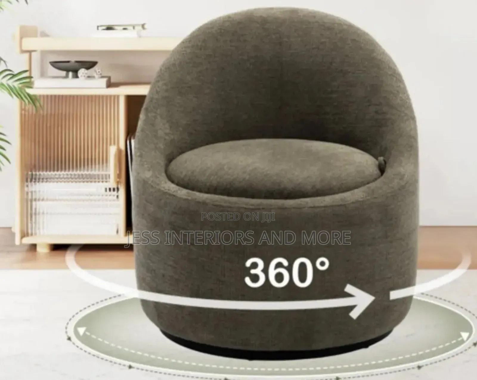 Accent Chair (Swivel) Dark Green