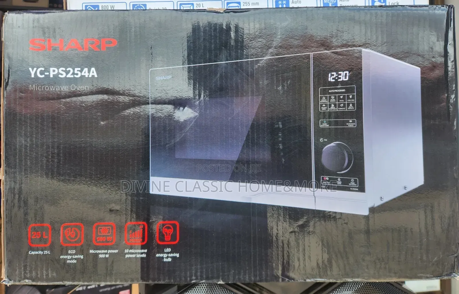 Sharp 25 Litre 900w Digital Microwave, 10 Power Levels,