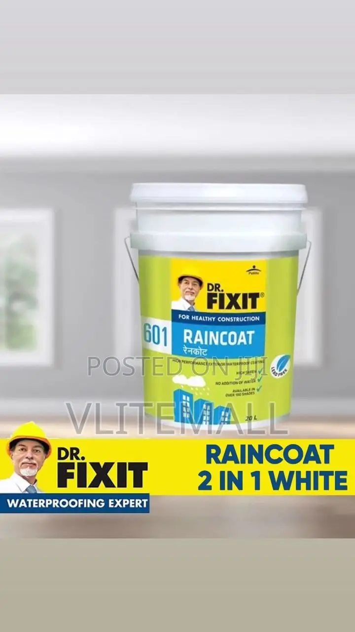 Dr Fix It Rain Coat 2 in 1 White 10l