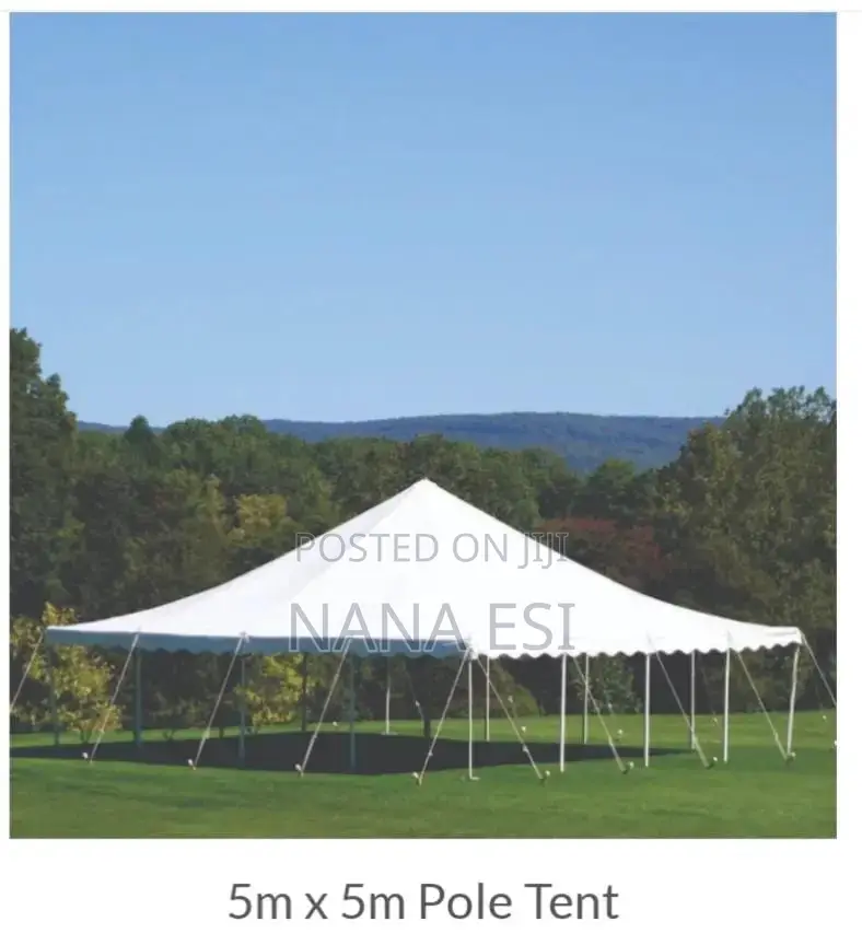 5m X 5m Pole Tent With Side Walls