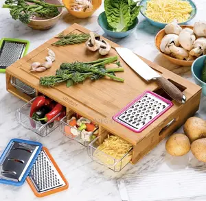 Bamboo Condiments Chopping Board