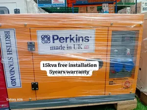 Yellow Gen Perkins 15kva 16500watt Diesel Generator 15kva