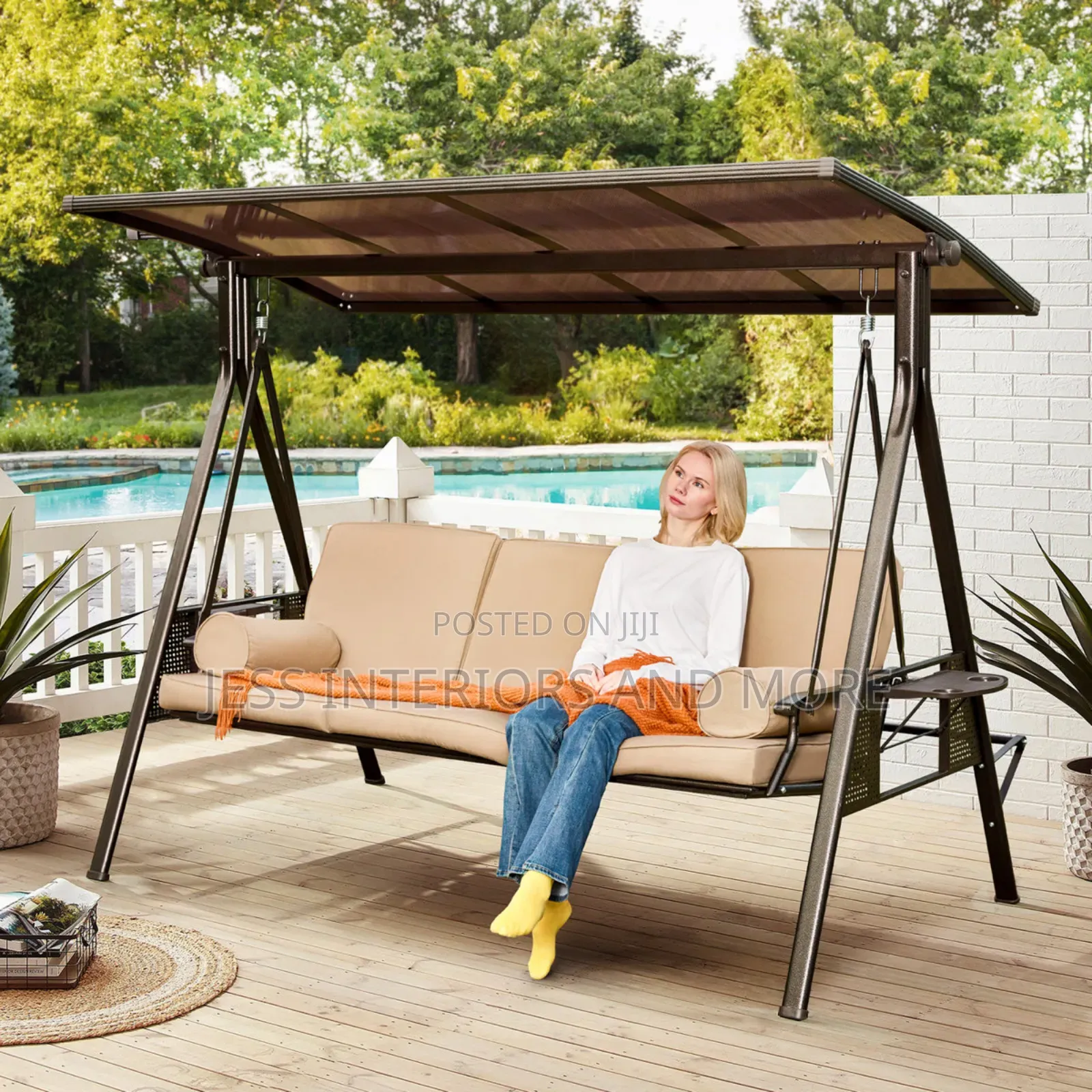 Outdoor 3-Seater Swing / Canopy