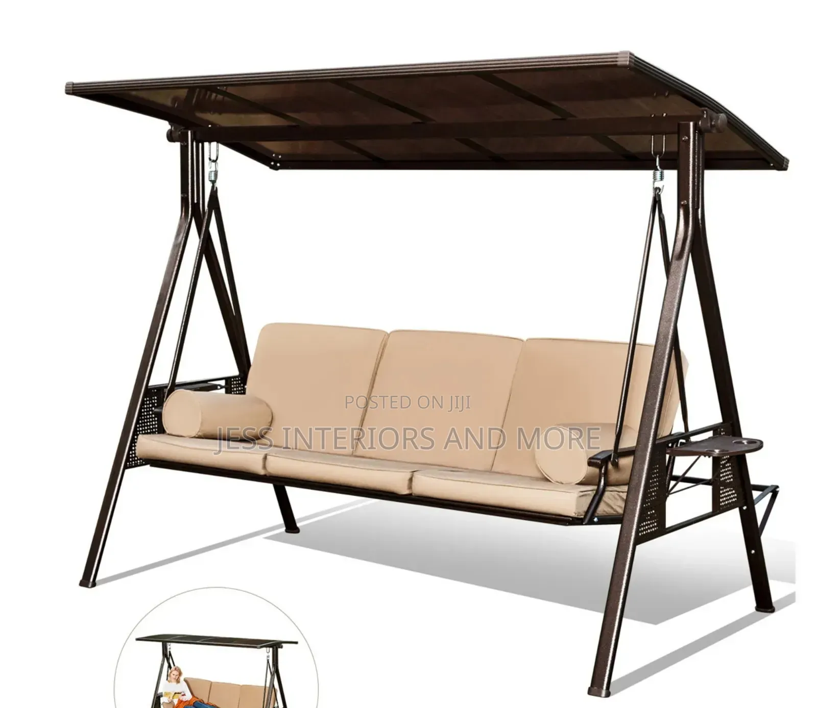 Outdoor 3-Seater Swing / Canopy