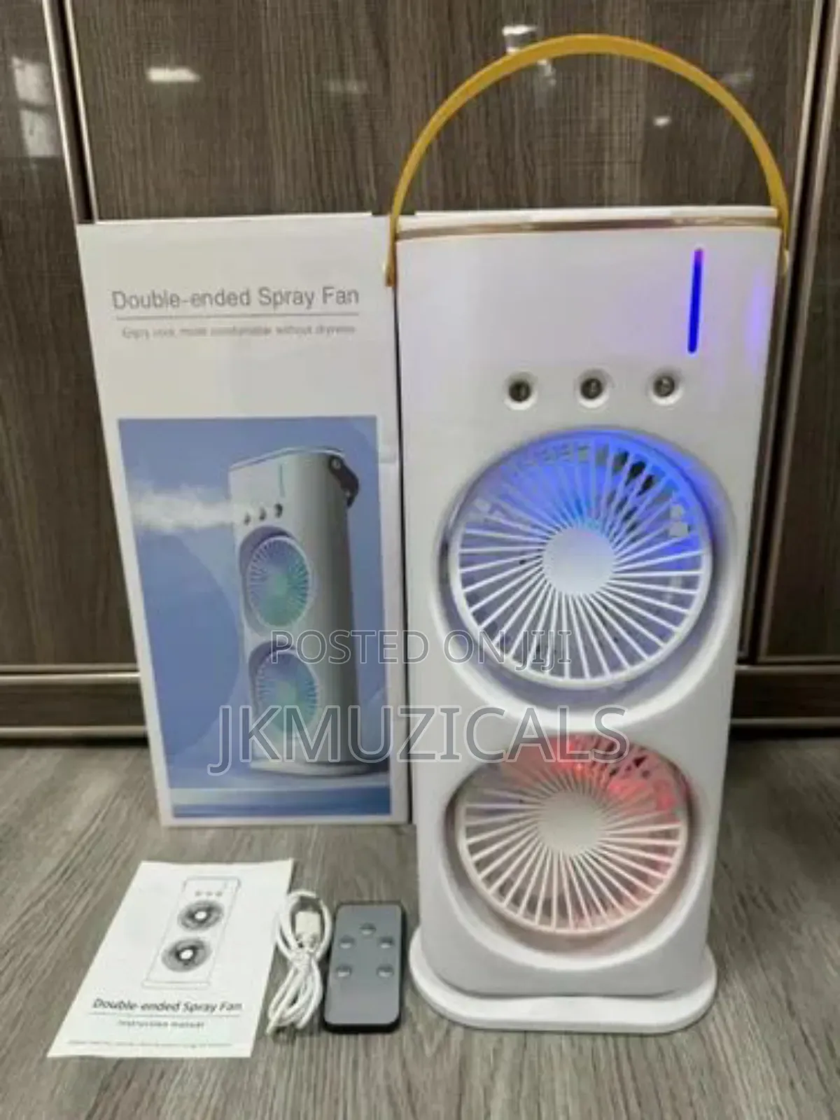 Rechargeable Air Cooler Usb_ Double Ended Spray Fan