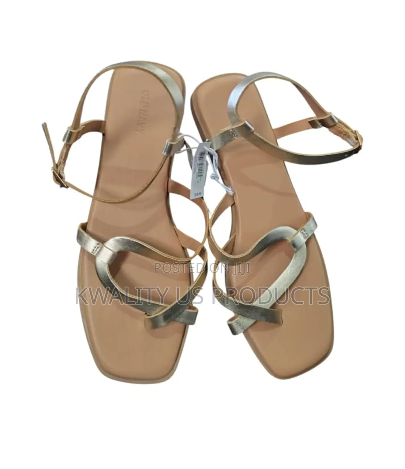 Old Navy Ladies Flat Sandal - Gold Colour