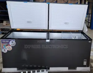 510l Nasco Chest Freezer Double Door Grey