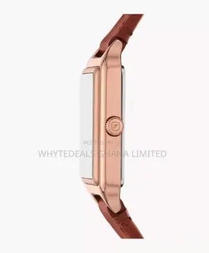 Fossil Raquel Medium Brown Leather Watch & Bracelet Set