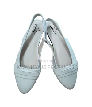 Cliffs Ladies Flat Sandal - White Colour
