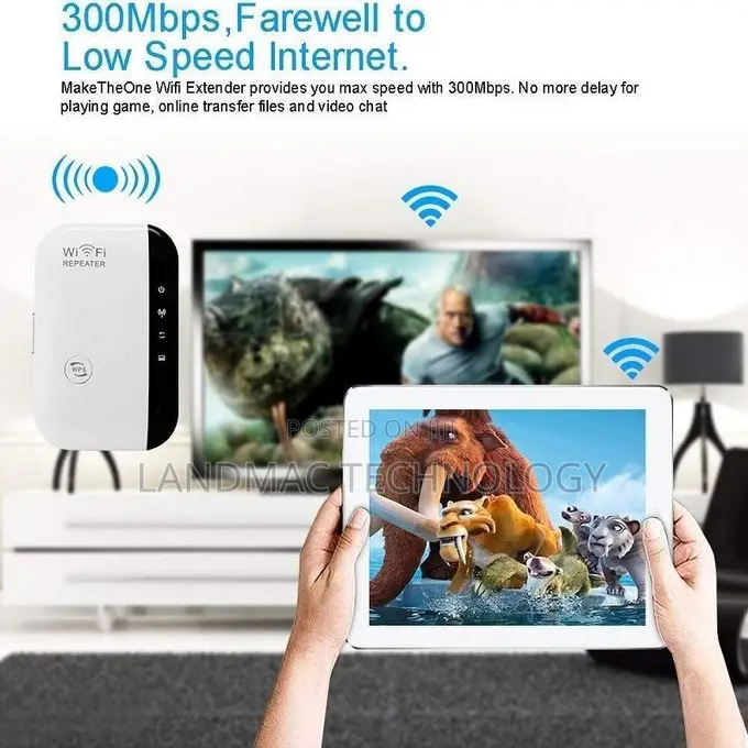 Wifi Repeater 300mbps Rj45 Port Network Extender
