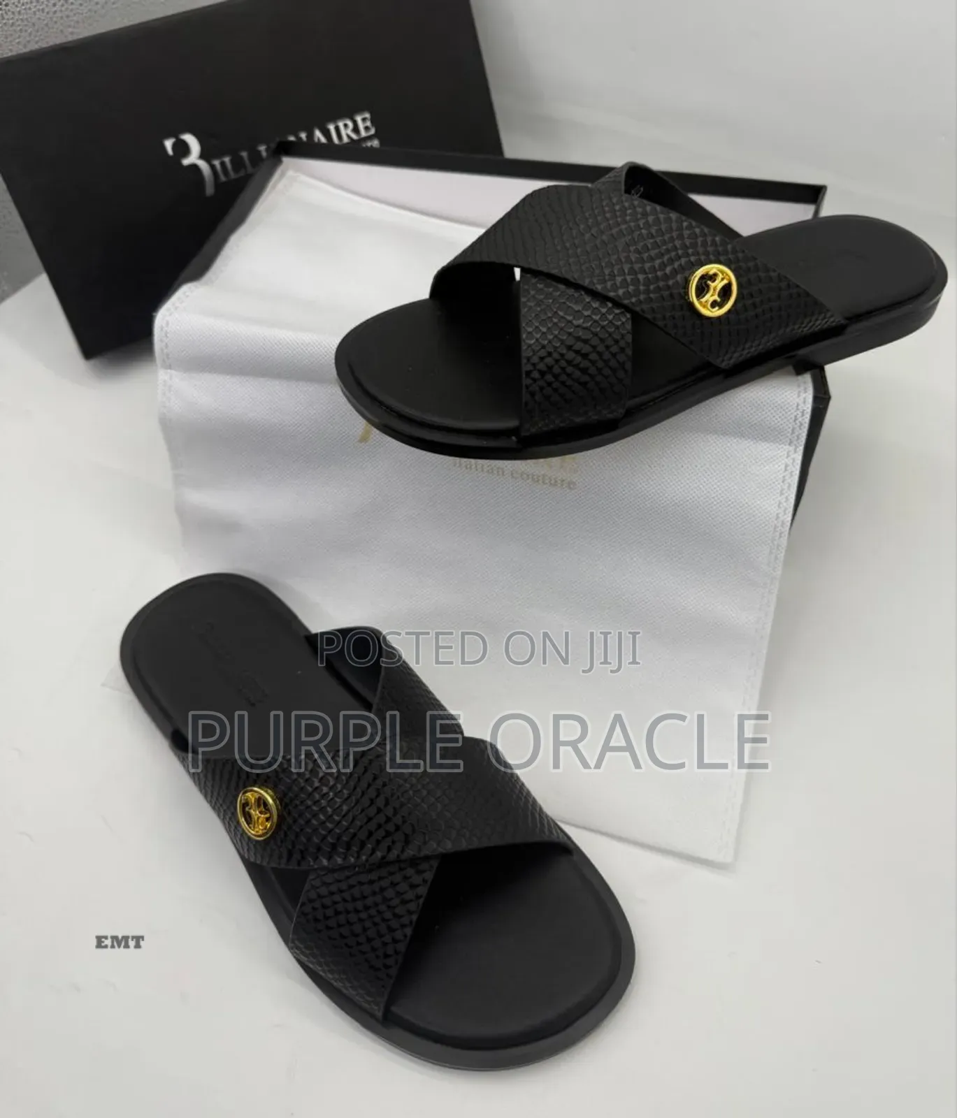 Billionaire Stylish Cross-Strap Slides