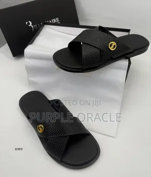 Billionaire Stylish Cross-Strap Slides