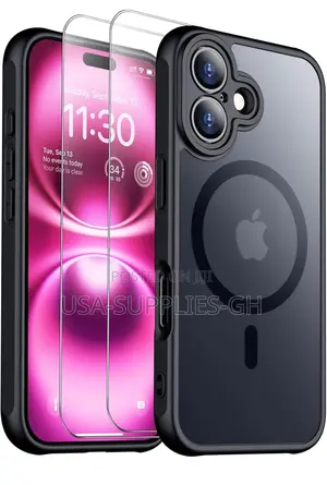 iPhone 16 Phone Case With Glass Screen / Camera Protector