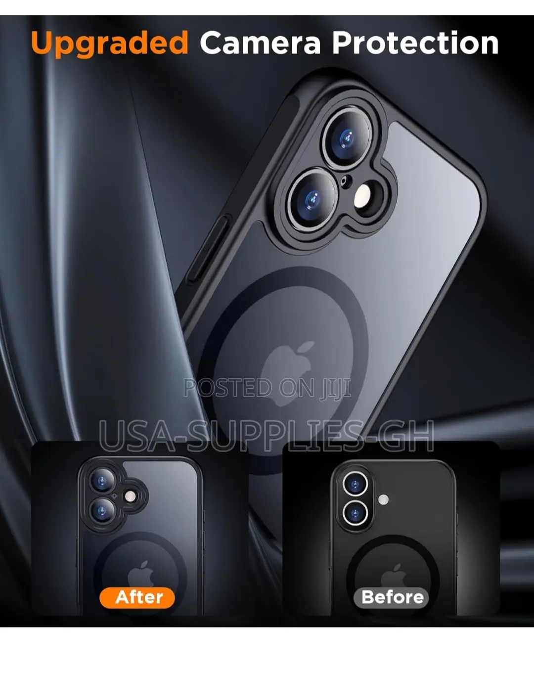 iPhone 16 Phone Case With Glass Screen / Camera Protector