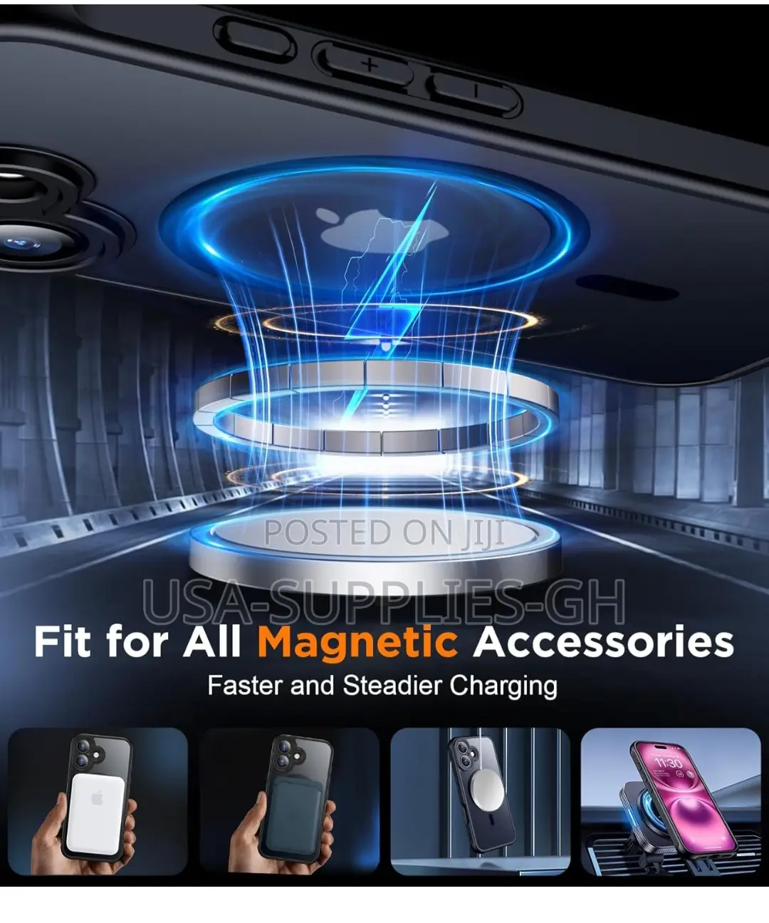 iPhone 16 Phone Case With Glass Screen / Camera Protector