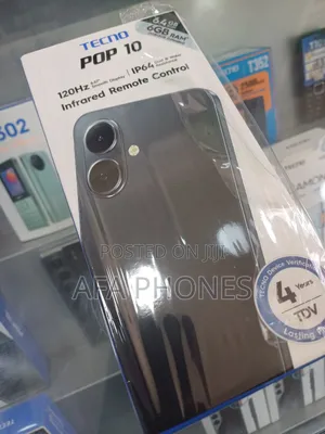 New Tecno Pop 10 64 GB Black