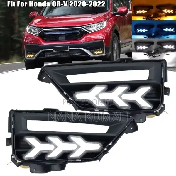 DRL Led Fog Lights Honda CRV 2020 to 2022.