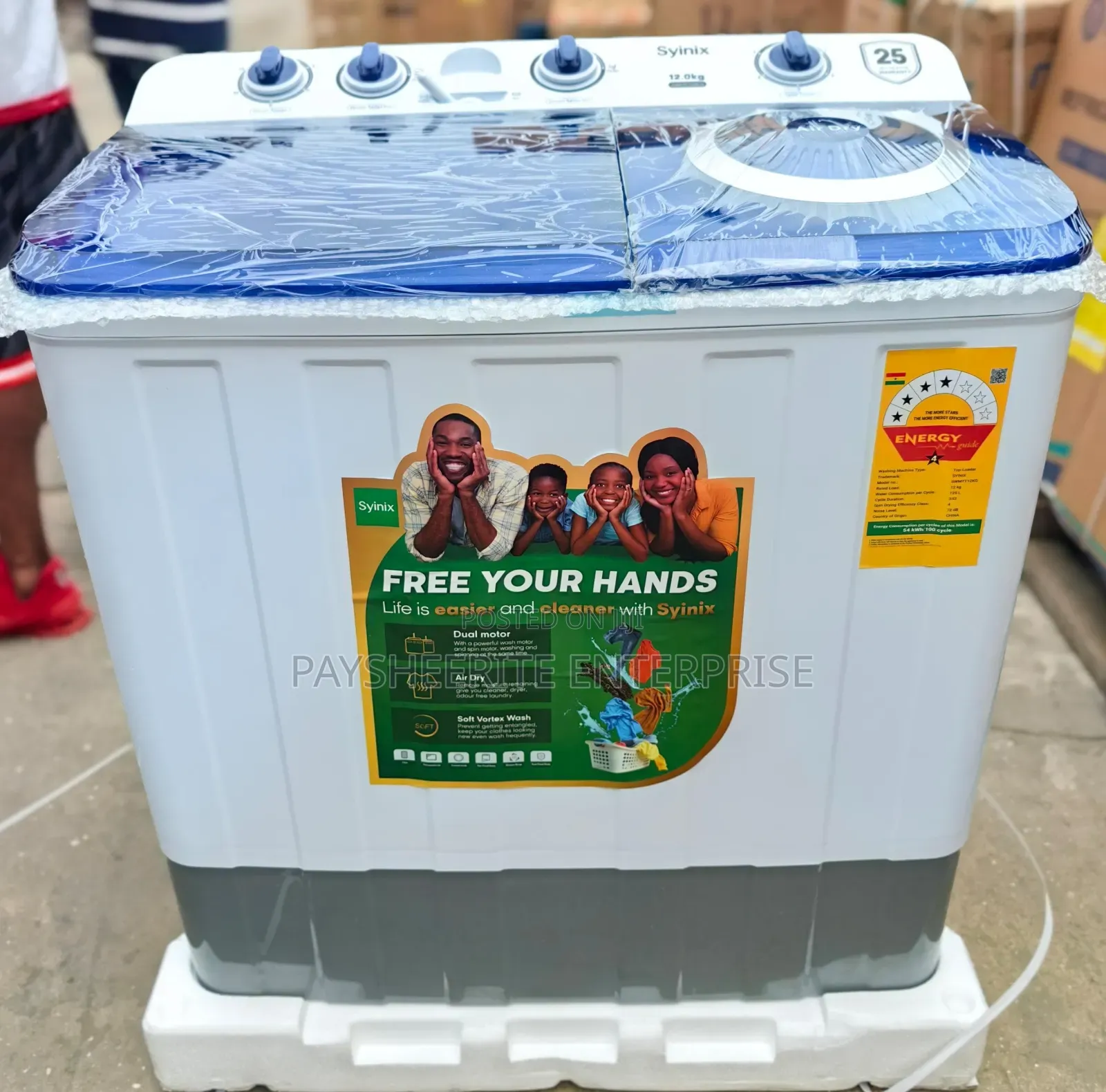 12kg Syinix Semi Automatic Washing Machine
Ghc2350