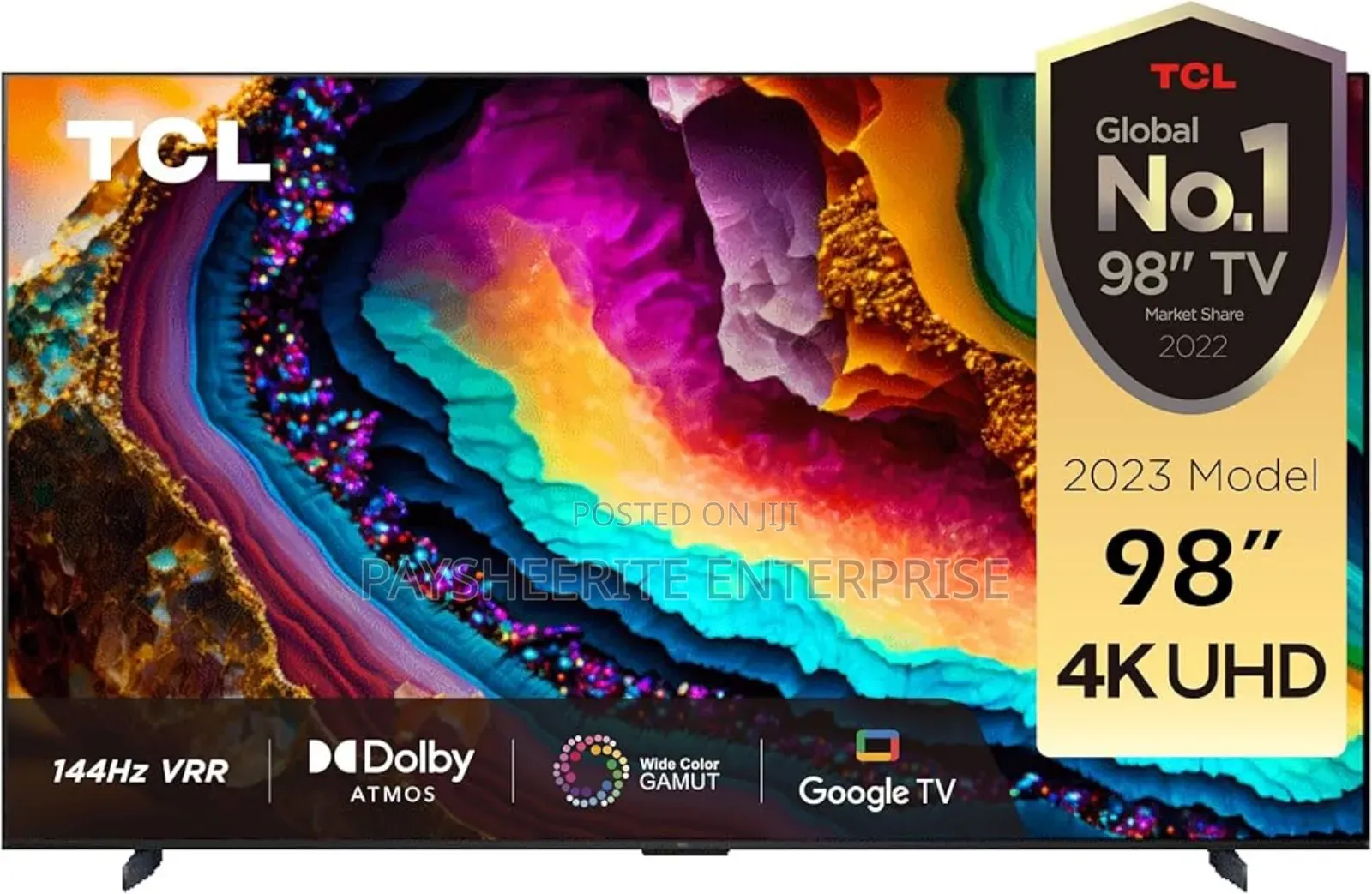 *Tcl* 98 Inch Uhd 
Price *Ghc39600.00*