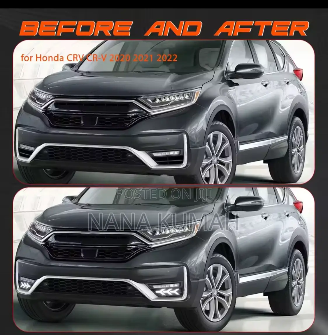 DRL Led Fog Lights Honda CRV 2020 to 2022.