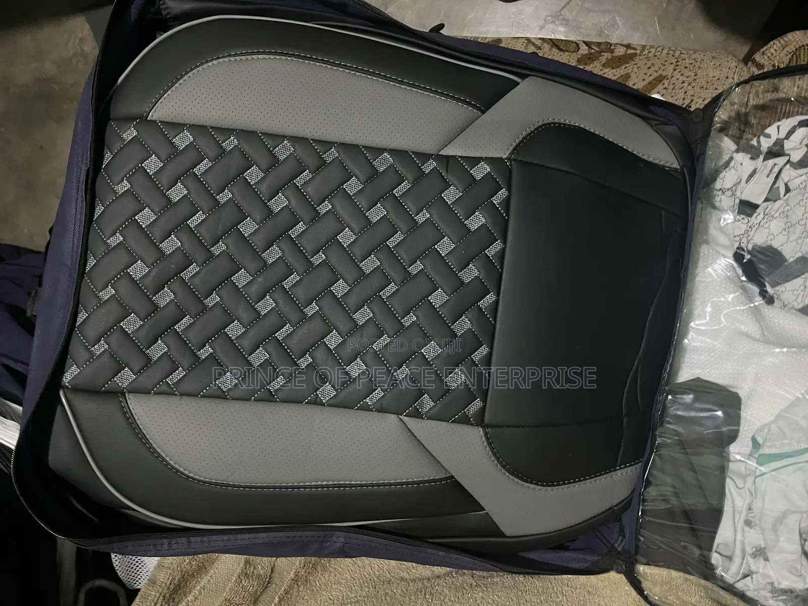Seat Cover Beige Leather
