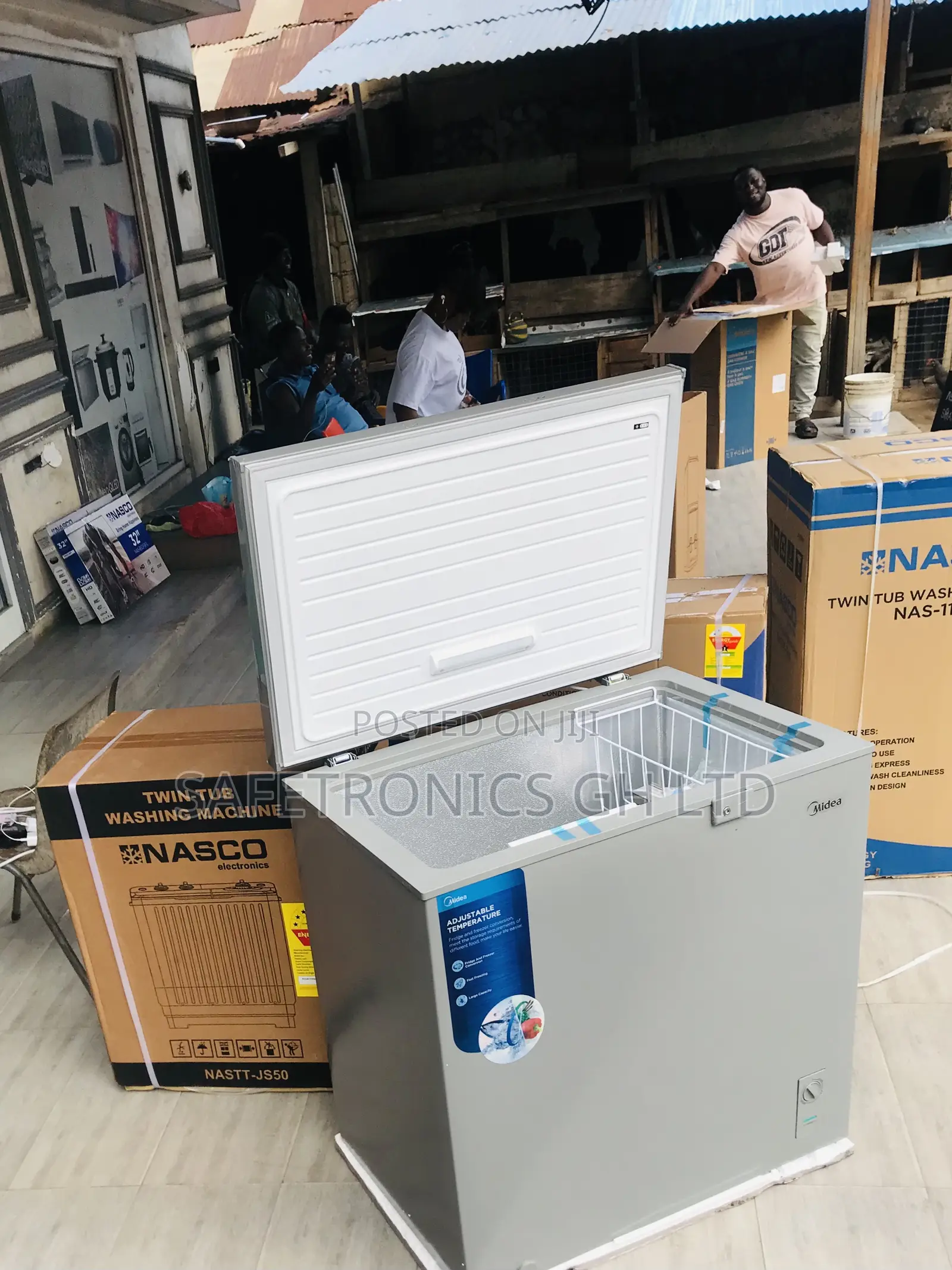 Eco Friendly Singledoor Grey Midea 200 Liters Freezer