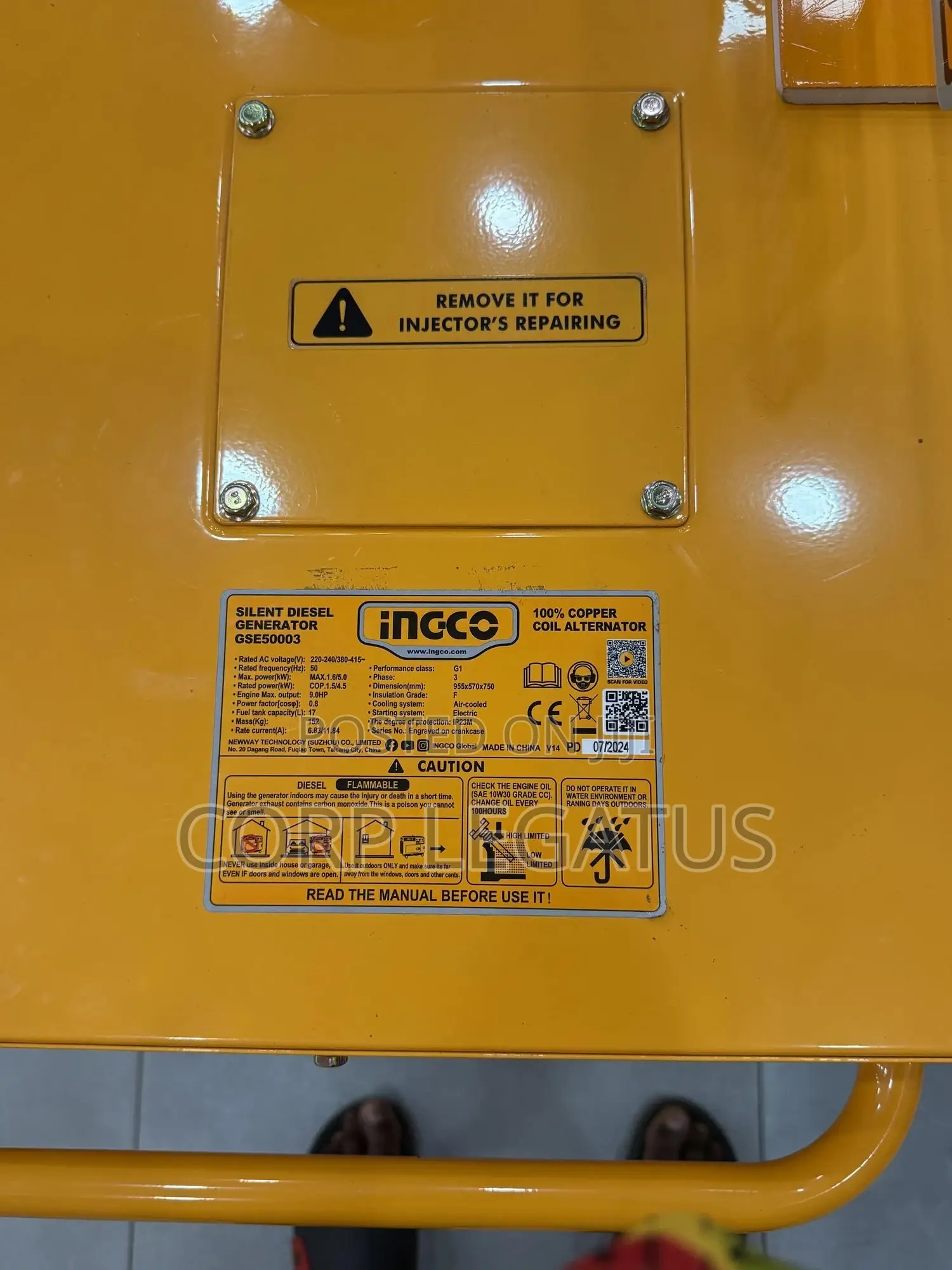 Ingco 5kw Silent Diesel Generator