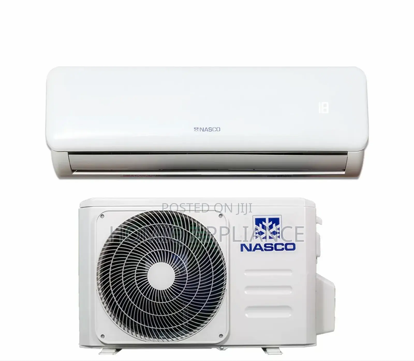 Energy-Saving Nasco Split Ac 1.5 Hp R410 Gas White Edition