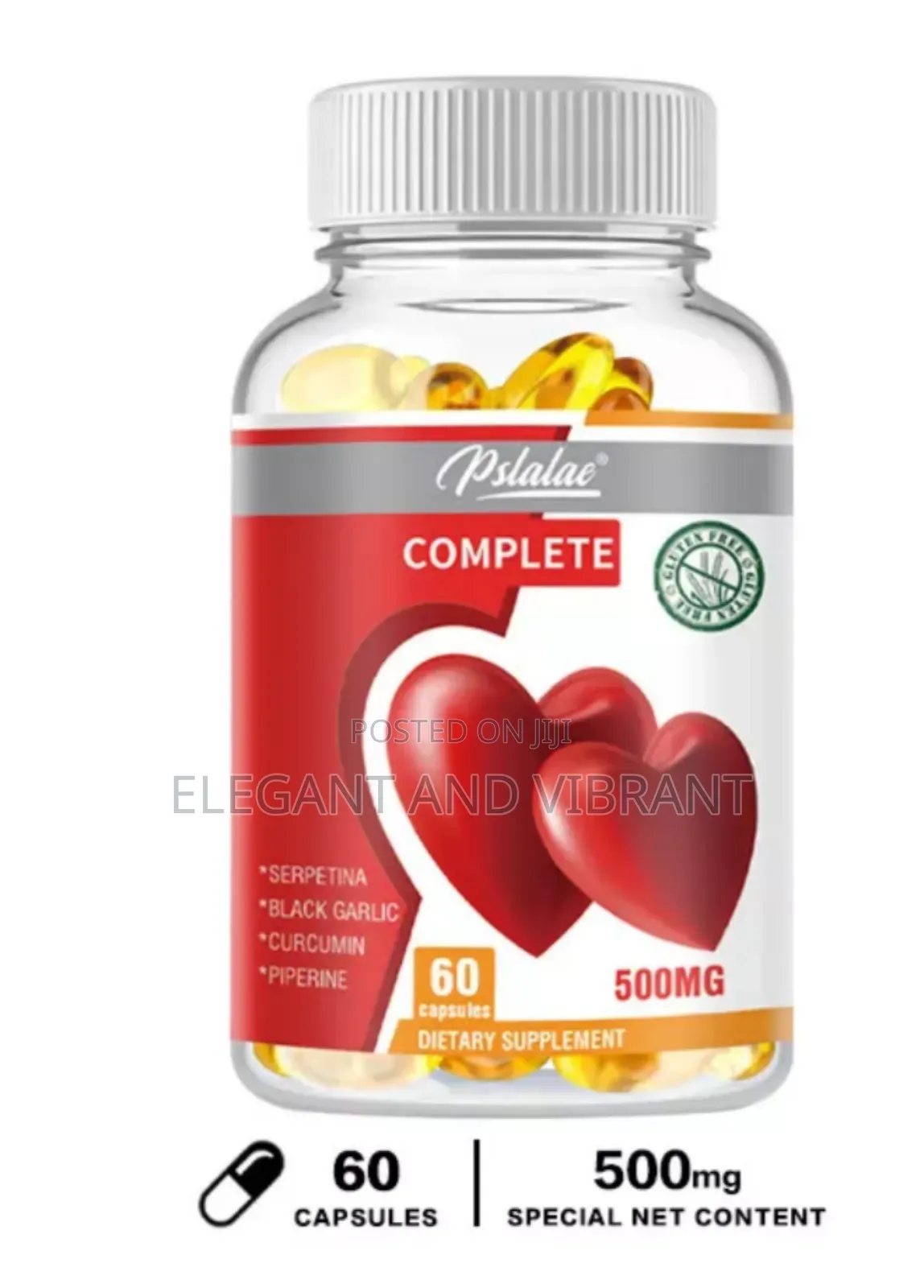 Serpentina 60 Caps500mg - Black Garlic - Lower Blood Sugar