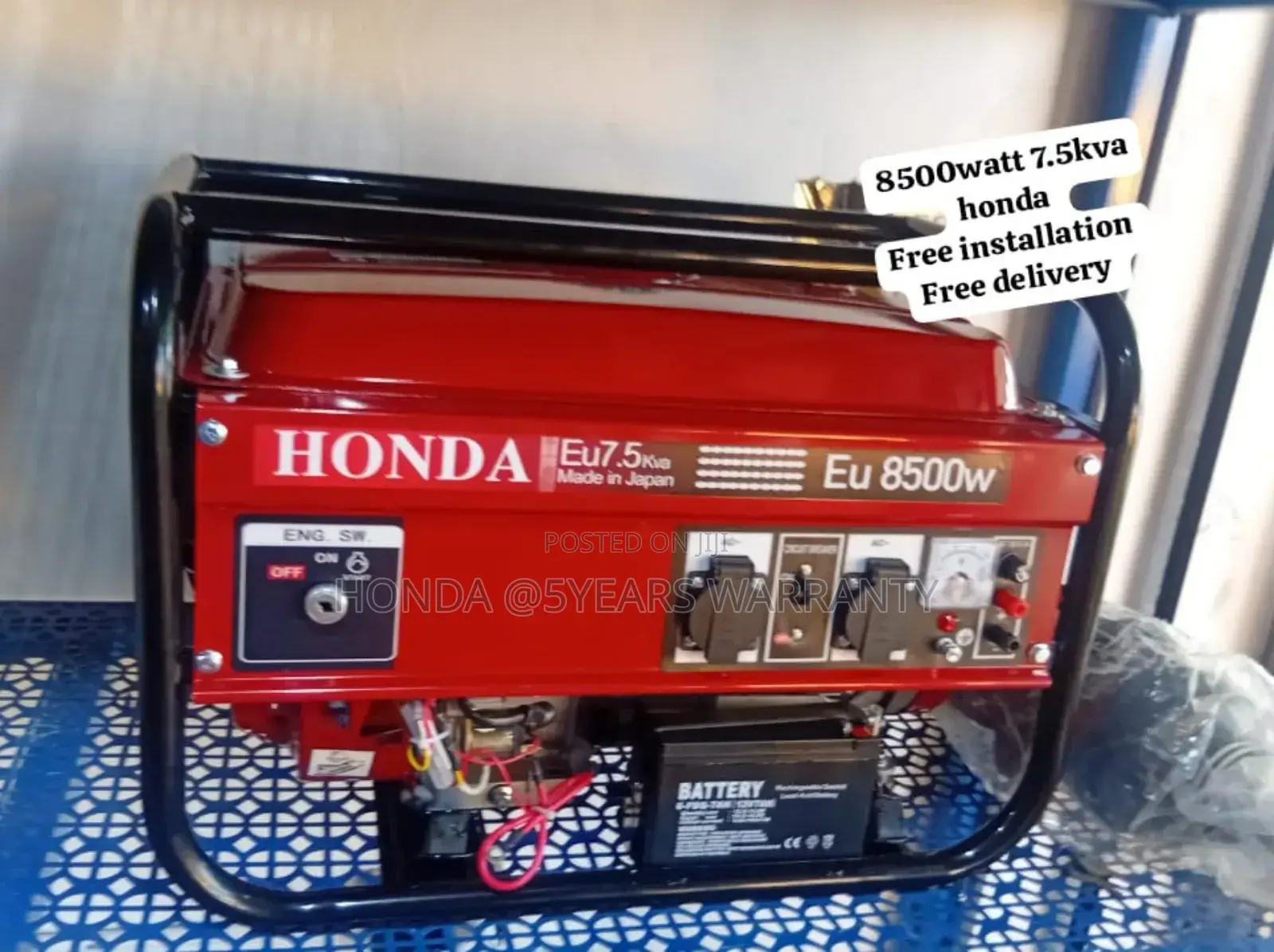 Greenlife Energy Honda Generator 7.5kva 8500watt Keystart